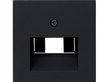 GIRA Abdeckung UAE/IAE + Netzwerk System 55 Schwarz m