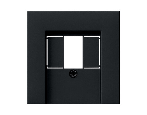 GIRA Abdeckung TAE USB System 55 Schwarz m