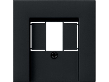 GIRA Abdeckung TAE USB System 55 Schwarz m