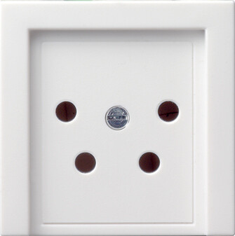 GIRA Abdeckung KPN-Anschlussdose 4-p System 55 Reinweiß