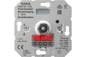 GIRA Potentiometer Steuer 1 - 10 V Schaltfkt Einsatz