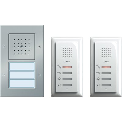 GIRA ZFH-Paket Audio Türko F Alu