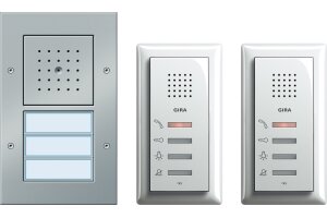 GIRA ZFH-Paket Audio Türko F Alu