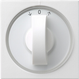 GIRA Abdeckung Knebel Zeitsch. + Jalousie System 55 Reinweiß