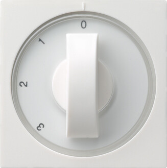 GIRA Abdeckung Knebel 3-Stufen 0/1/2/3 System 55 Reinweiß