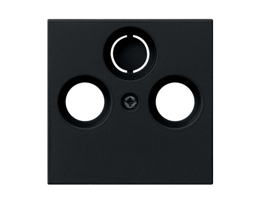 GIRA Abdeckung Koaxial-Antennensteckdose System 55 Schwarz m