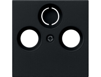 GIRA Abdeckung Koaxial-Antennensteckdose System 55 Schwarz m