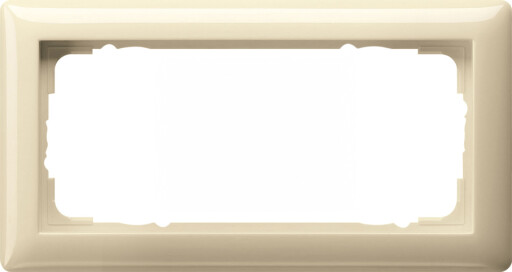 GIRA Abdeckrahmen 2-fach ohne M. Gira Standard 55 Cremeweiß