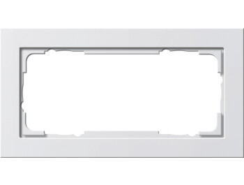 GIRA Abdeckrahmen 2-fach ohne M. Gira E2 Reinweiß m