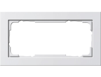 GIRA Abdeckrahmen 2-fach ohne M. Gira E2 Reinweiß