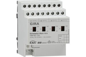 GIRA Schaltaktor 4-fach 16 A Hand KNX REG