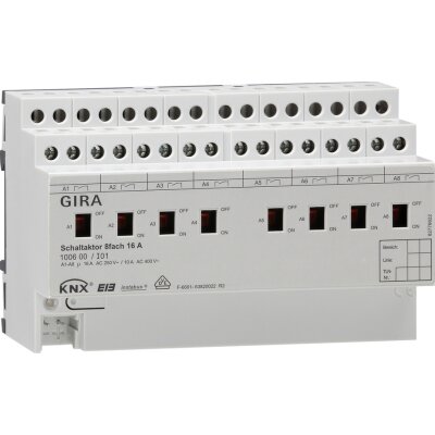 GIRA Schaltaktor 8-fach 16 A Hand KNX REG