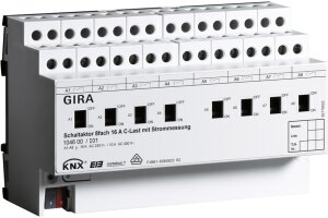 GIRA Schaltaktor 8-fach 16 A Hand + Strom C-Last KNX REG