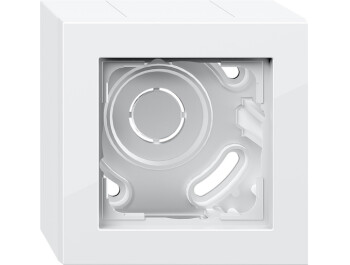 GIRA AP-Gehäuse 1-fach + Rahmen Gira E2 Reinweiß