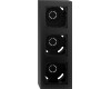 GIRA AP-Gehäuse 3-fach + Rahmen Gira E2 Schwarz m