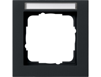 GIRA Abdeckrahmen 1-fach BSF Gira E2 Schwarz m