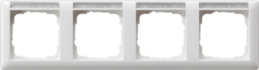 GIRA Abdeckrahmen 4-fach waagerecht BSF Gira Standard 55 Reinweiß
