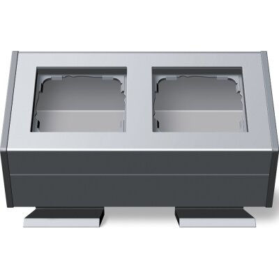 GIRA Profil 2-fach Befestigungswinkel Profil 55 Aluminium