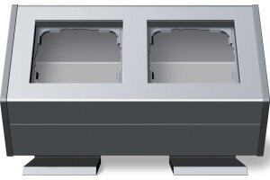 GIRA Profil 2-fach Befestigungswinkel Profil 55 Aluminium
