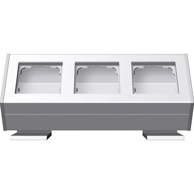 GIRA Profil 3-fach Befestigungswinkel Profil 55 Aluminium Reinweiß(lackiert)