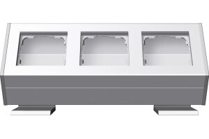 GIRA Profil 3-fach Befestigungswinkel Profil 55 Aluminium...