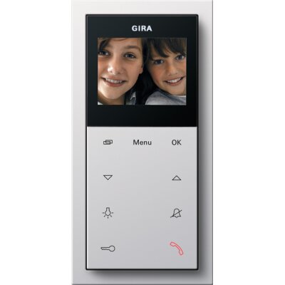 GIRA Wohnungsstation Video AP Plus Flächenschalter Reinweiß