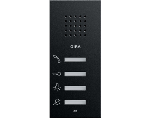 GIRA Wohnungsstation AP System 55 Schwarz m