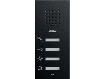 GIRA Wohnungsstation AP System 55 Schwarz m