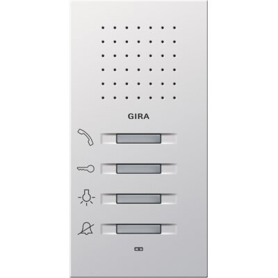 GIRA Wohnungsstation AP Flächenschalter Reinweiß