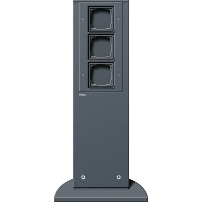 GIRA E-Säule 3x Leereinheit 491 mm Gira Energiesäule Anthrazit