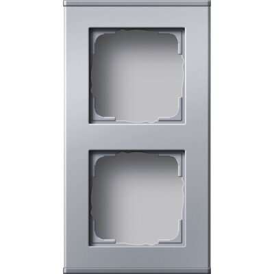 GIRA Profil 2-fach senkrecht + waagerecht Profil 55 Aluminium
