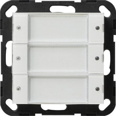 GIRA Tastsensor 2 3-fach 24 V pot.frei BSF System 55 Klar/Reinweiß