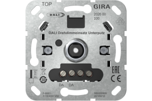 GIRA DALI Drehdimmeins. UP Einsatz