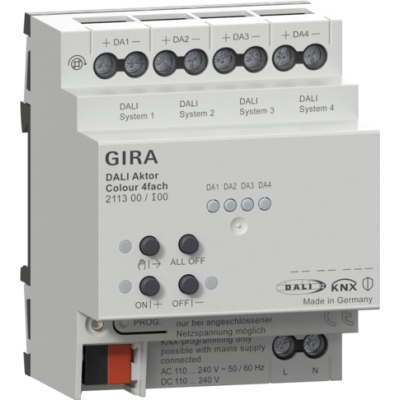 GIRA DALI Aktor Colour 4-fach KNX REG