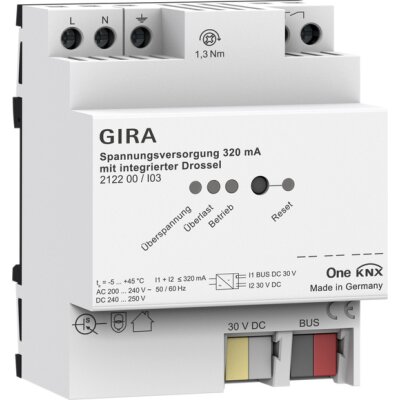 GIRA Spannungsvers. 320 mA Drossel OneKNX REG