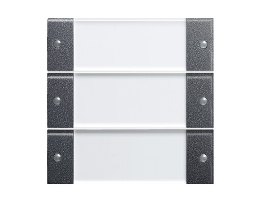 GIRA Wippenset 3-fach BSF System 55 Klar/Anthrazit