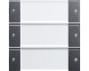 GIRA Wippenset 3-fach BSF System 55 Klar/Anthrazit