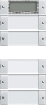 GIRA Wippenset 5-fach Plus (2+3) BSF System 55 Klar/Reinweiß