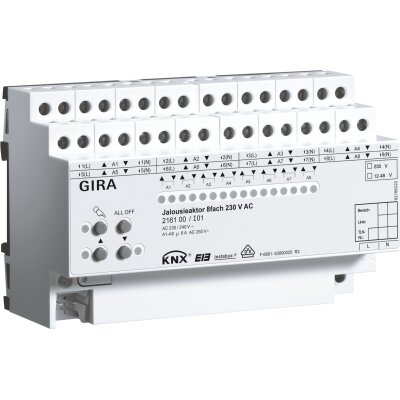 GIRA Jalousieaktor 8-fach AC 230 V Hand KNX REG