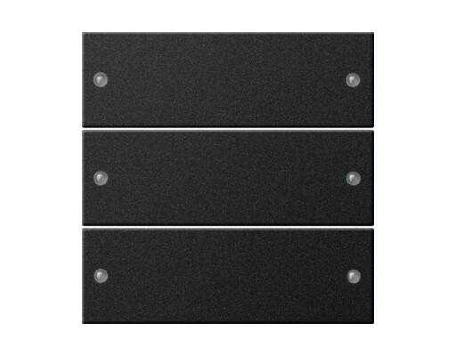 GIRA Wippenset 3-fach System 55 Schwarz m(lackiert)