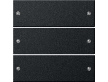 GIRA Wippenset 3-fach System 55 Schwarz m(lackiert)