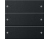 GIRA Wippenset 3-fach System 55 Schwarz m(lackiert)