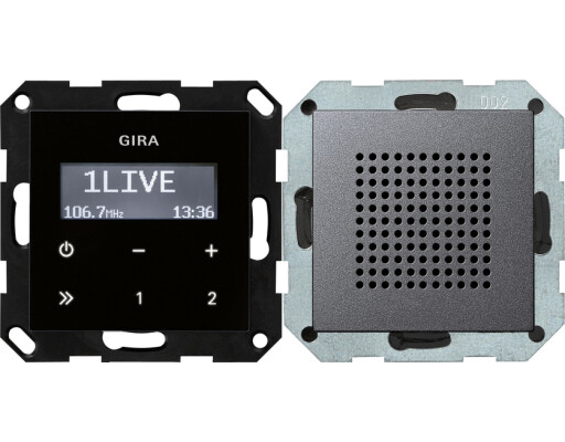 GIRA UP-Radio RDS Lautsprecher System 55 Anthrazit