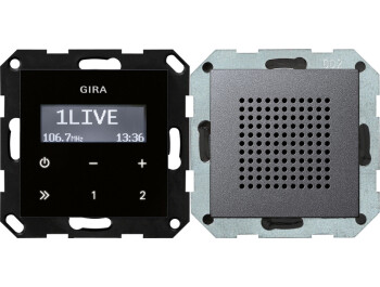 GIRA UP-Radio RDS Lautsprecher System 55 Anthrazit