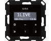 GIRA UP-Radio RDS ohne Lautsprecher System 55 Schwarzglasoptik