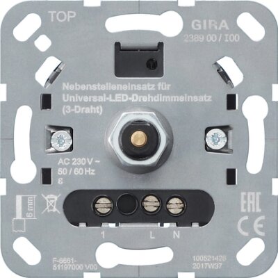 GIRA S3000 Dreh-Nebenstelleneinsatz 3-Dr Einsatz