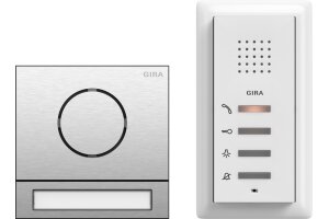 GIRA EFH-Paket Audio System 106 Edelstahl