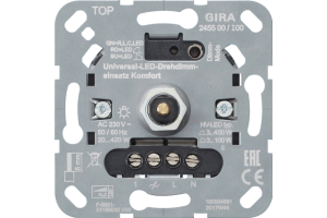 GIRA S3000 Uni-LED-Drehdimmeins. Komfort Einsatz