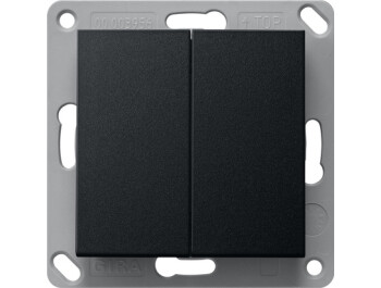 GIRA BT Wandsender 2-fach System 55 Schwarz m