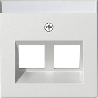 GIRA Abdeckung 30° + BSF f. Tragring MJ 2-fach System 55 Reinweiß